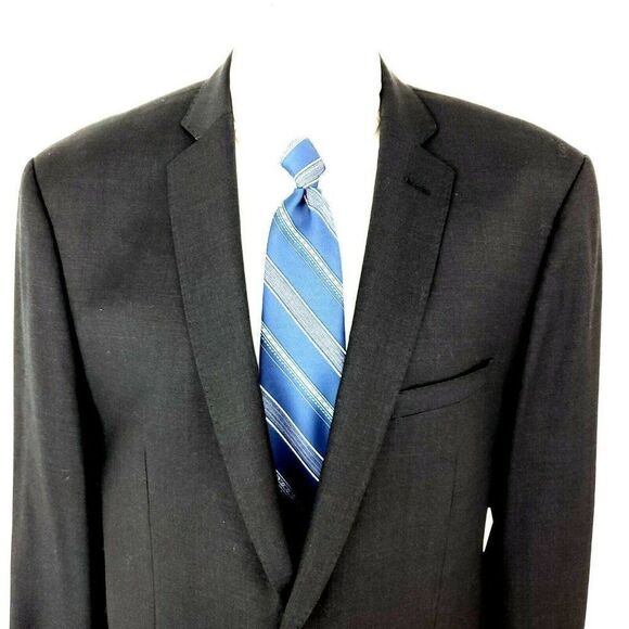 Joseph Abboud Wool 2 Button Blazer 46R Gray Slim Fit 48R‎ - Picture 1 of 10
